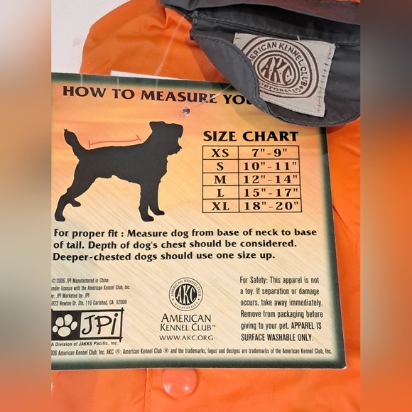 2 Dog Winter Jackets and 1 Dog Rain Jacket Size Small NWT - Picture 5 of 12